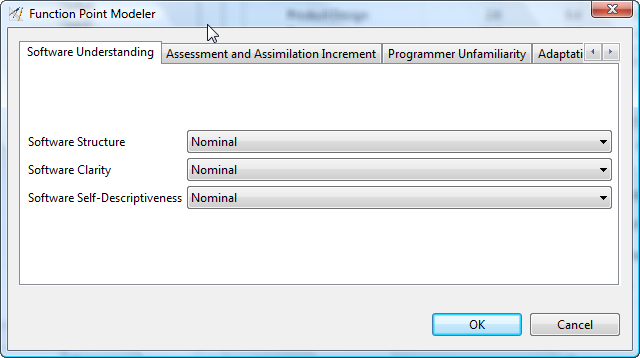 Adapted Software Dialog