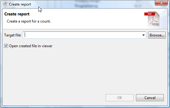 Create Count Structure Dialog
