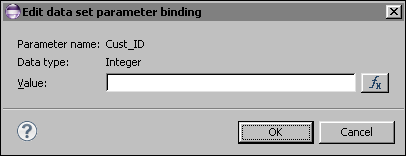 Figure 13-16 Edit data set parameter binding