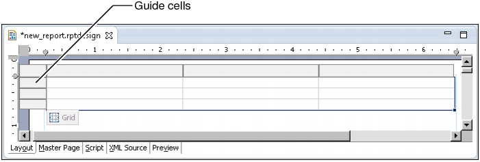 Figure 5-1 Guide cells support adding rows and columns