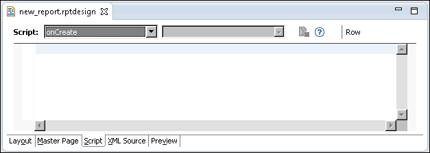 Figure 23-8 onCreate( ) in the Script window