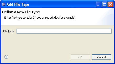 New file type dialog