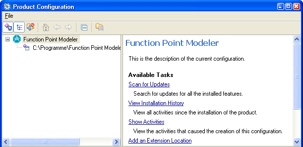 Function point Modeler Apdate Manager